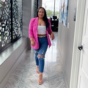Zara pink blazer